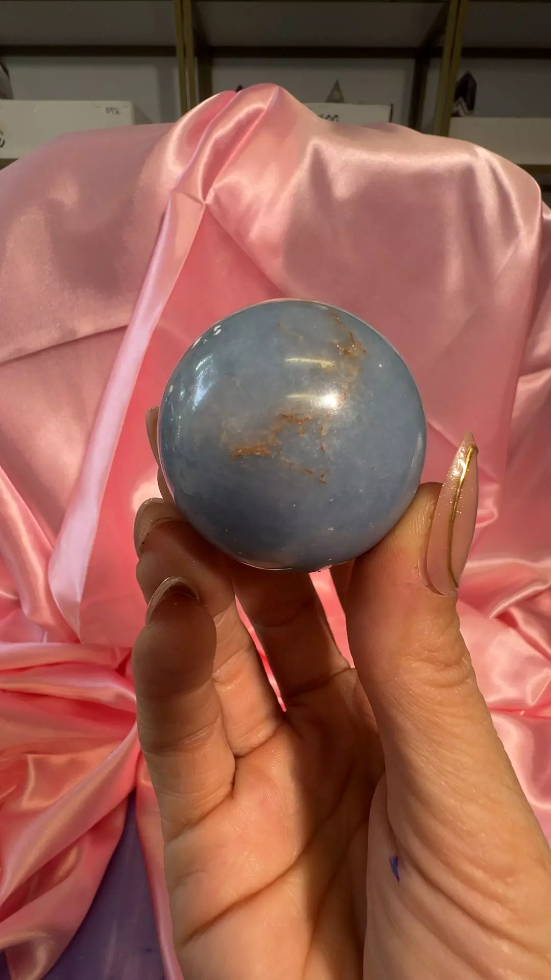 Angelite sphere AN 27 thumbnail