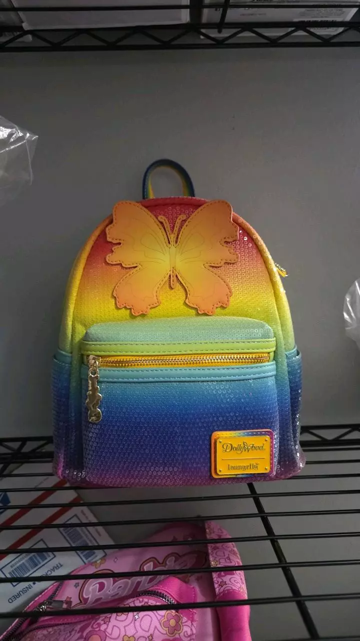 Dollywood Sequin Butterfly Exclusive Loungefly Backpack thumbnail