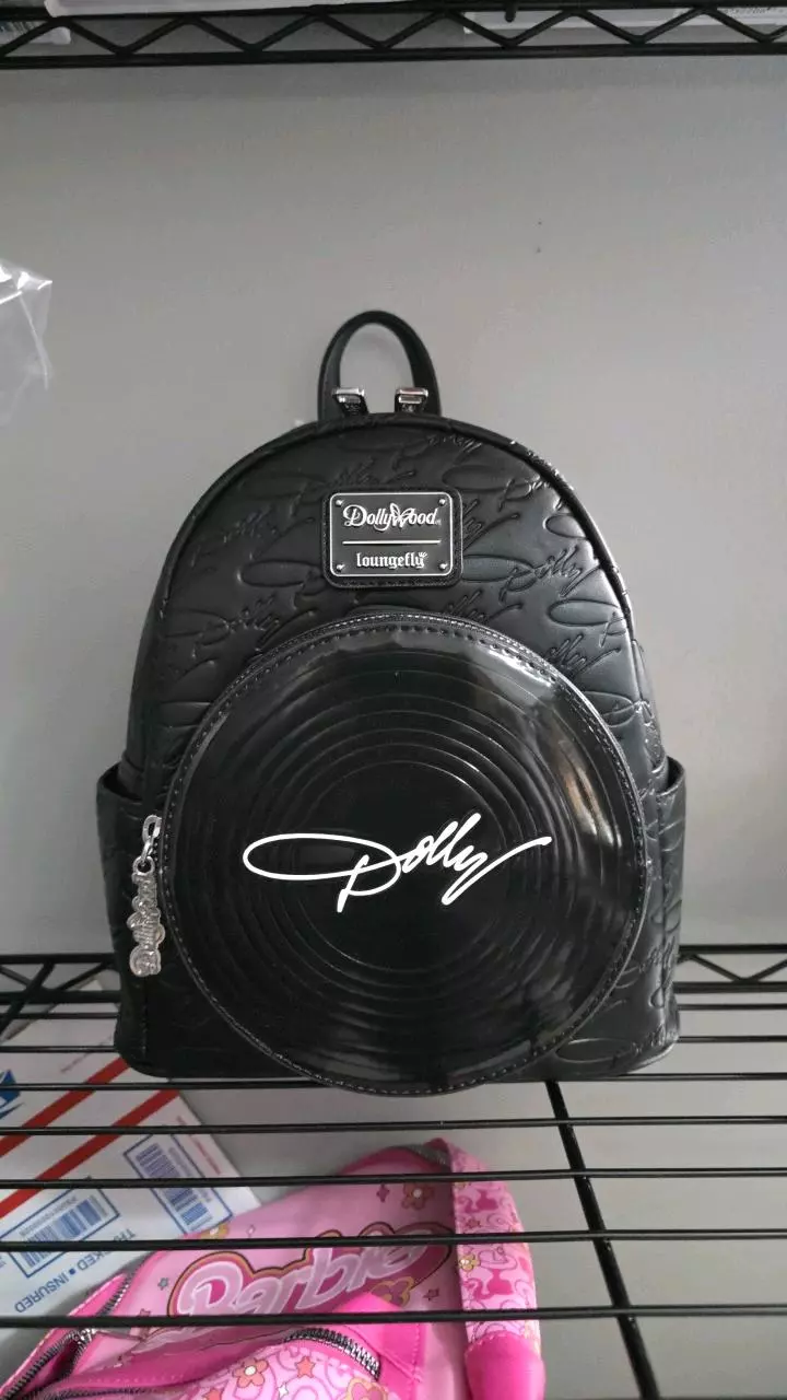 Loungefly Dollywood Exclusive Record Themed Backpack thumbnail