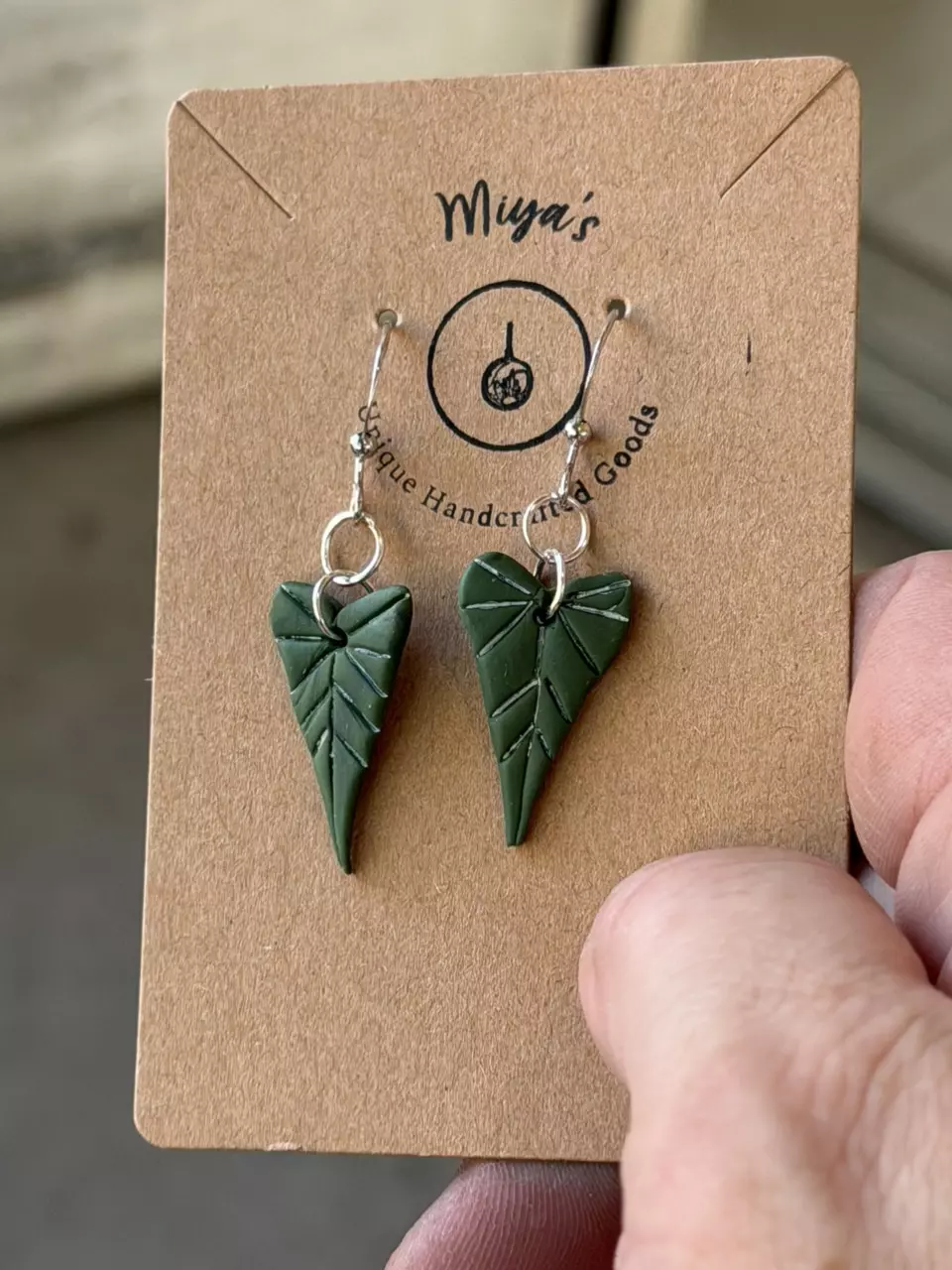 handmade polymer clay earrings #953 thumbnail