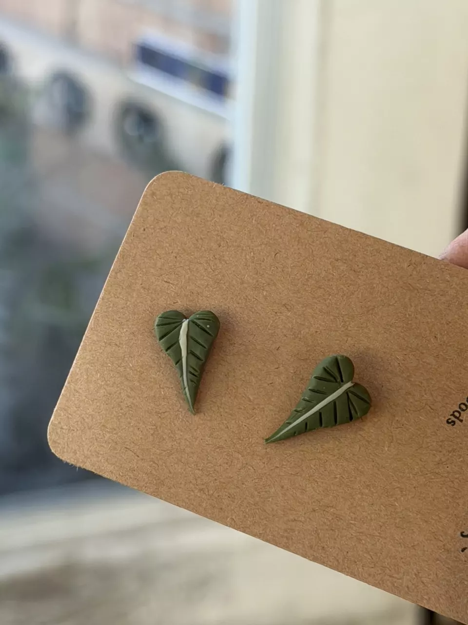 handmade polymer clay earrings #948 thumbnail