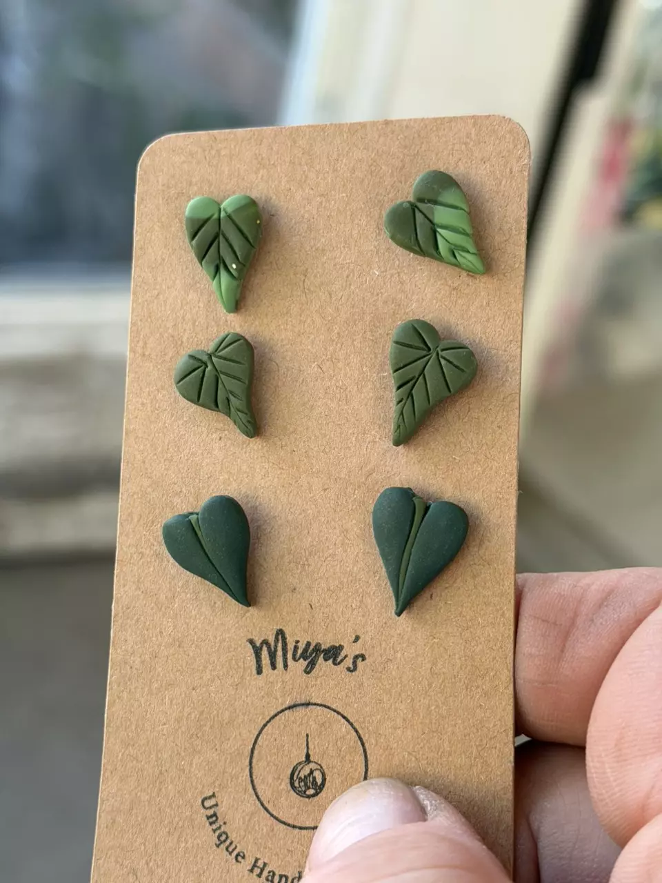 handmade polymer clay earrings three pack #952 thumbnail