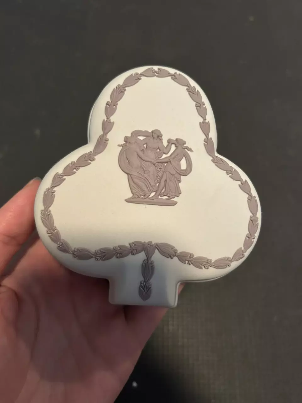 Rare Reverse Lilac Wedgwood Collectors Society trinket box thumbnail