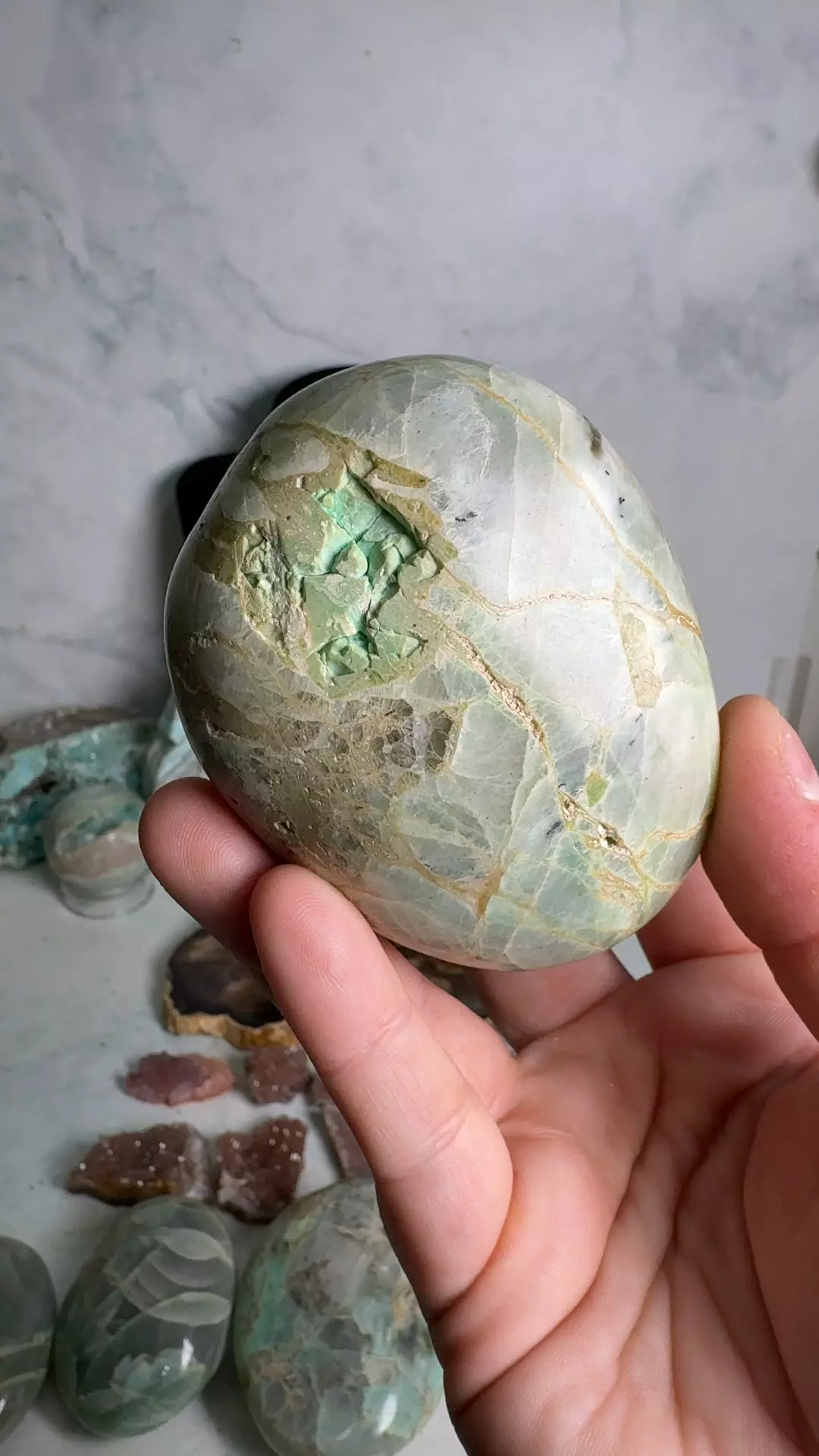 Garnierite Green Moonstone Palm 4 thumbnail