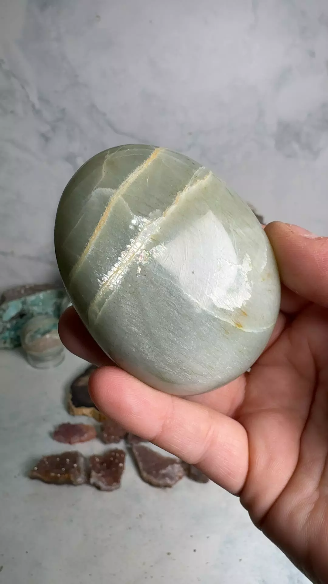 Garnierite Green Moonstone Palm 1 thumbnail