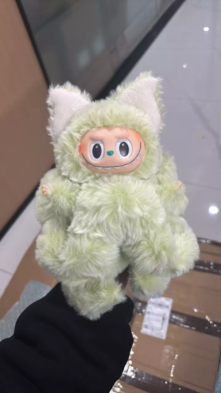 handmade labubu green thumbnail