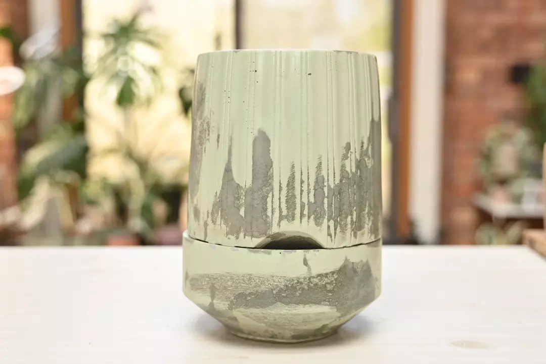 Tall Column Pot in Limestone thumbnail