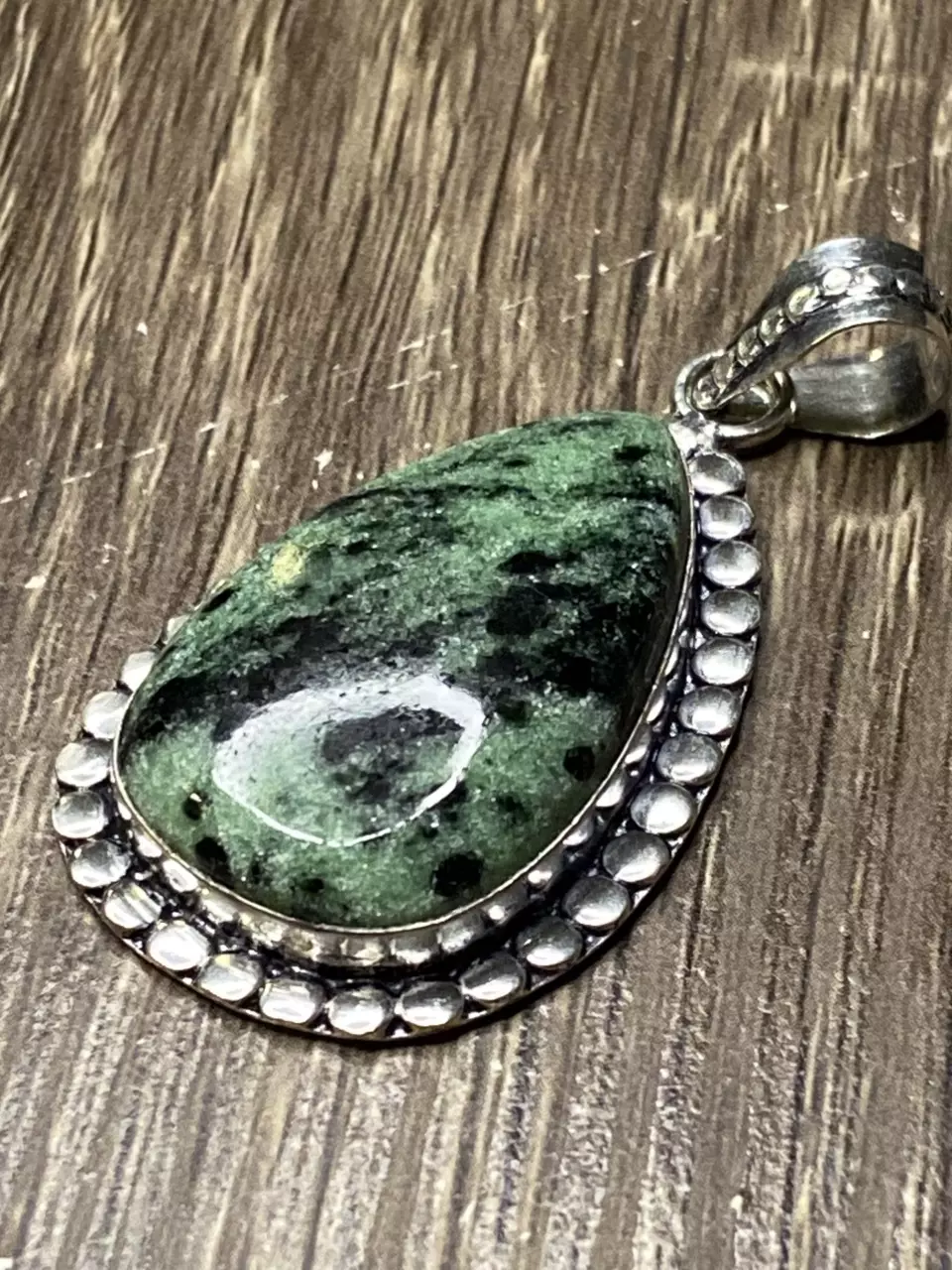 Ruby Zoisite S925 Pendant 2.4” thumbnail