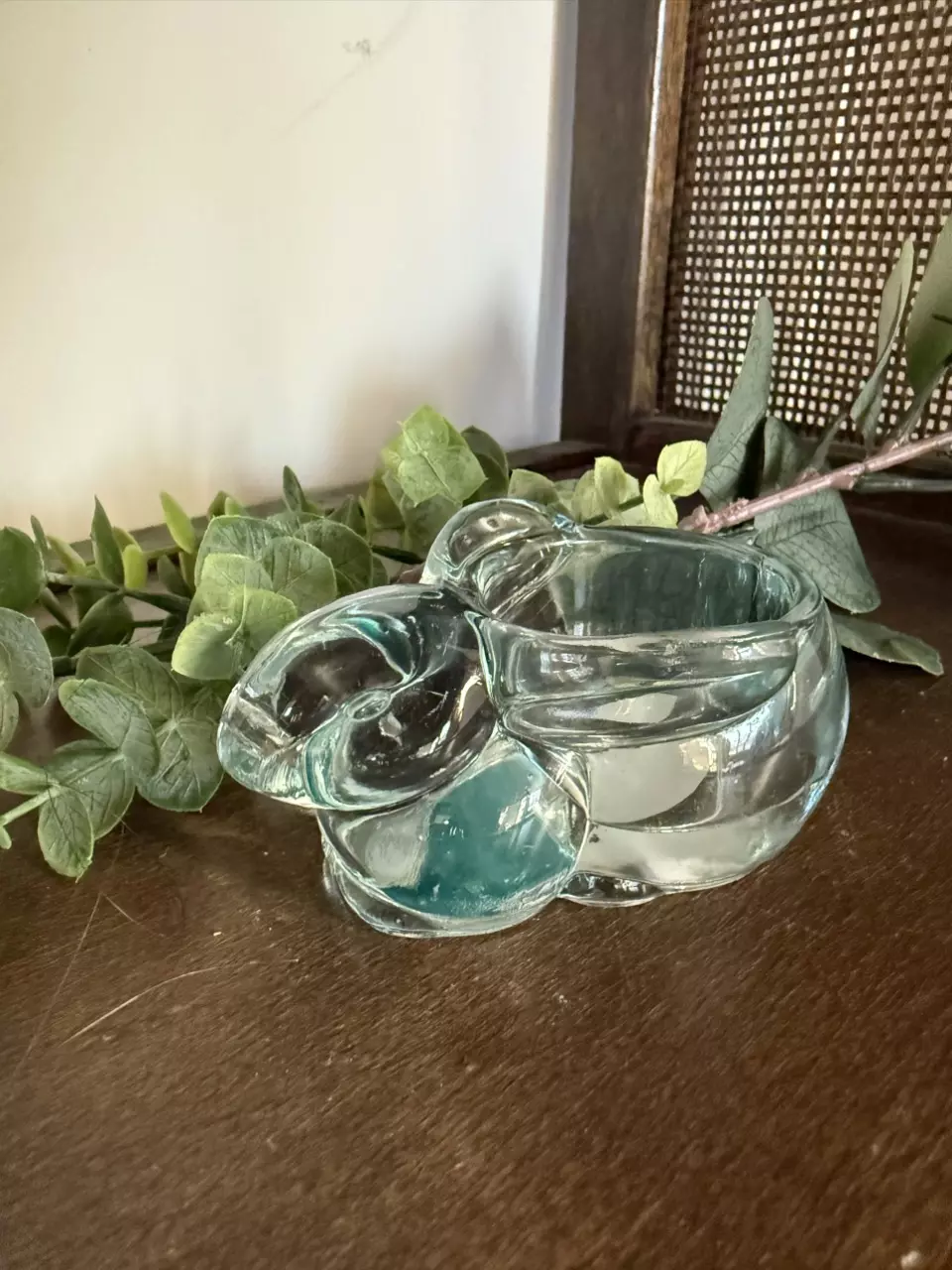 Indiana Glass Blueish Rabbit Votive Holder thumbnail