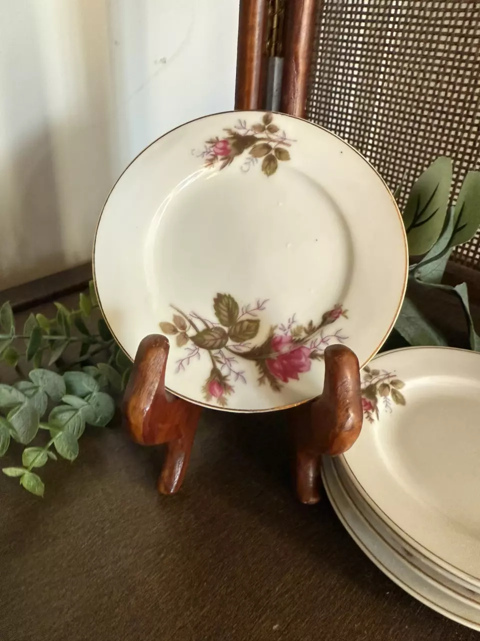 Vintage Moss-rose small plate thumbnail