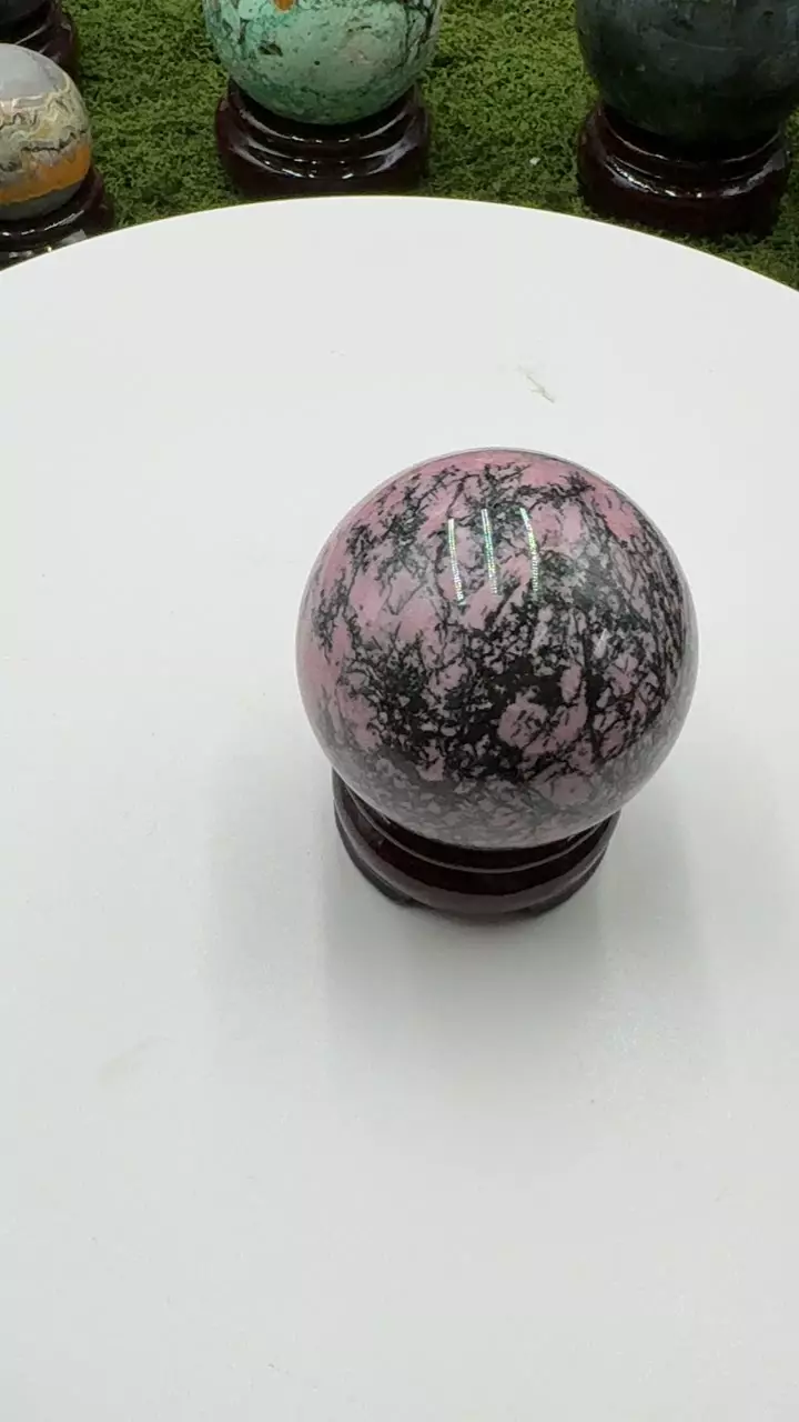 rhodonite sphere thumbnail