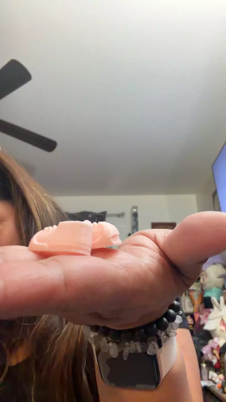 pink pin for love, Labubu shoes thumbnail