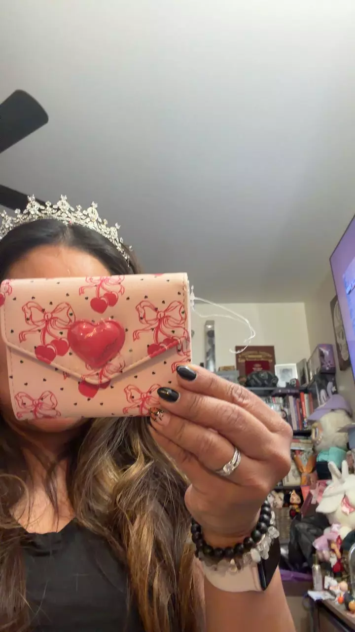 betsy Johnson bow and Cherry heart wallet thumbnail