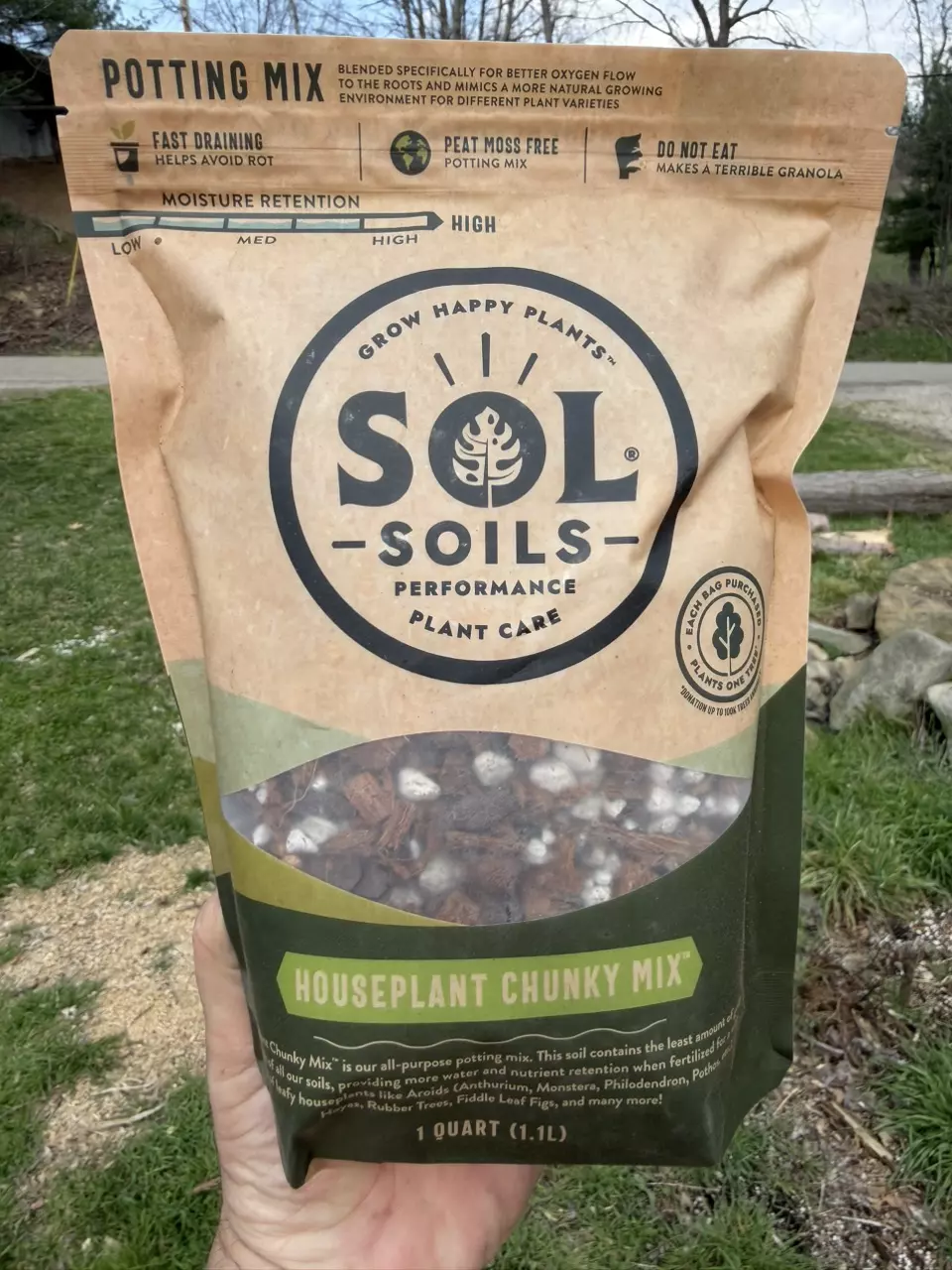 Sol Soils Houseplant Chunky 1 QT thumbnail