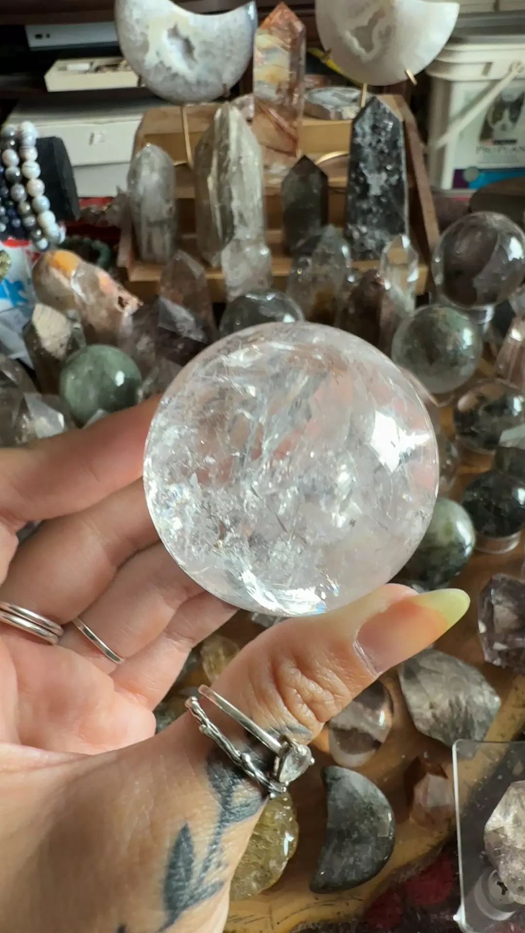 Clear quartz sphere 70 thumbnail