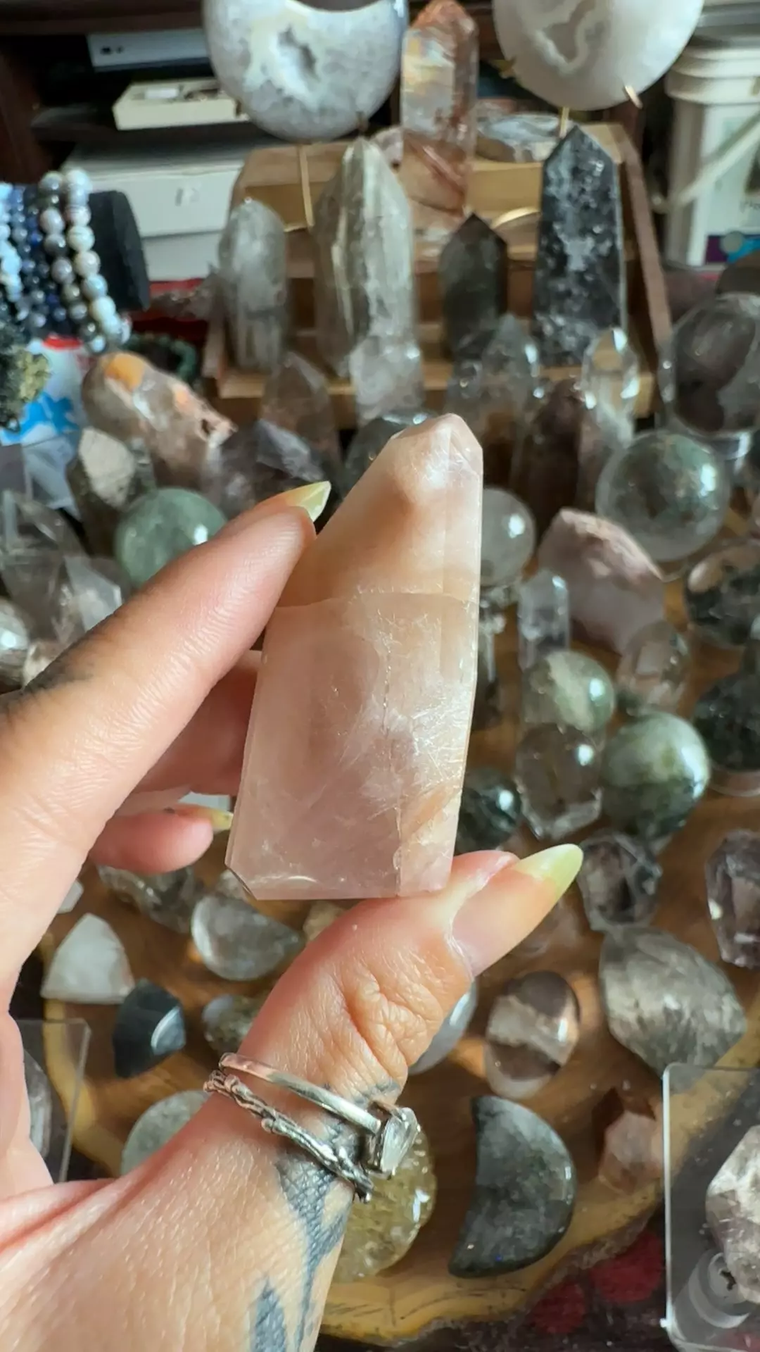 Pink amphibole freeform 25 thumbnail