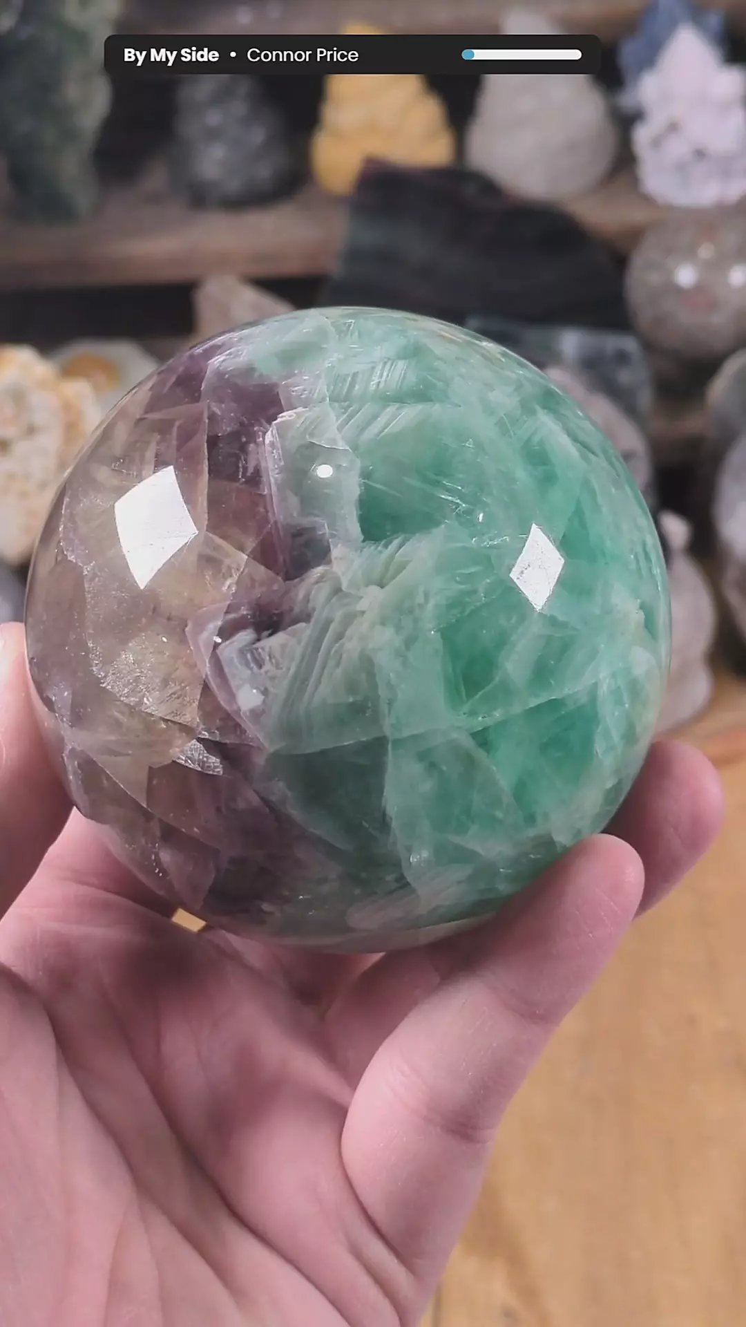 Rainbow Fluorite Sphere ~2.82 Pounds thumbnail