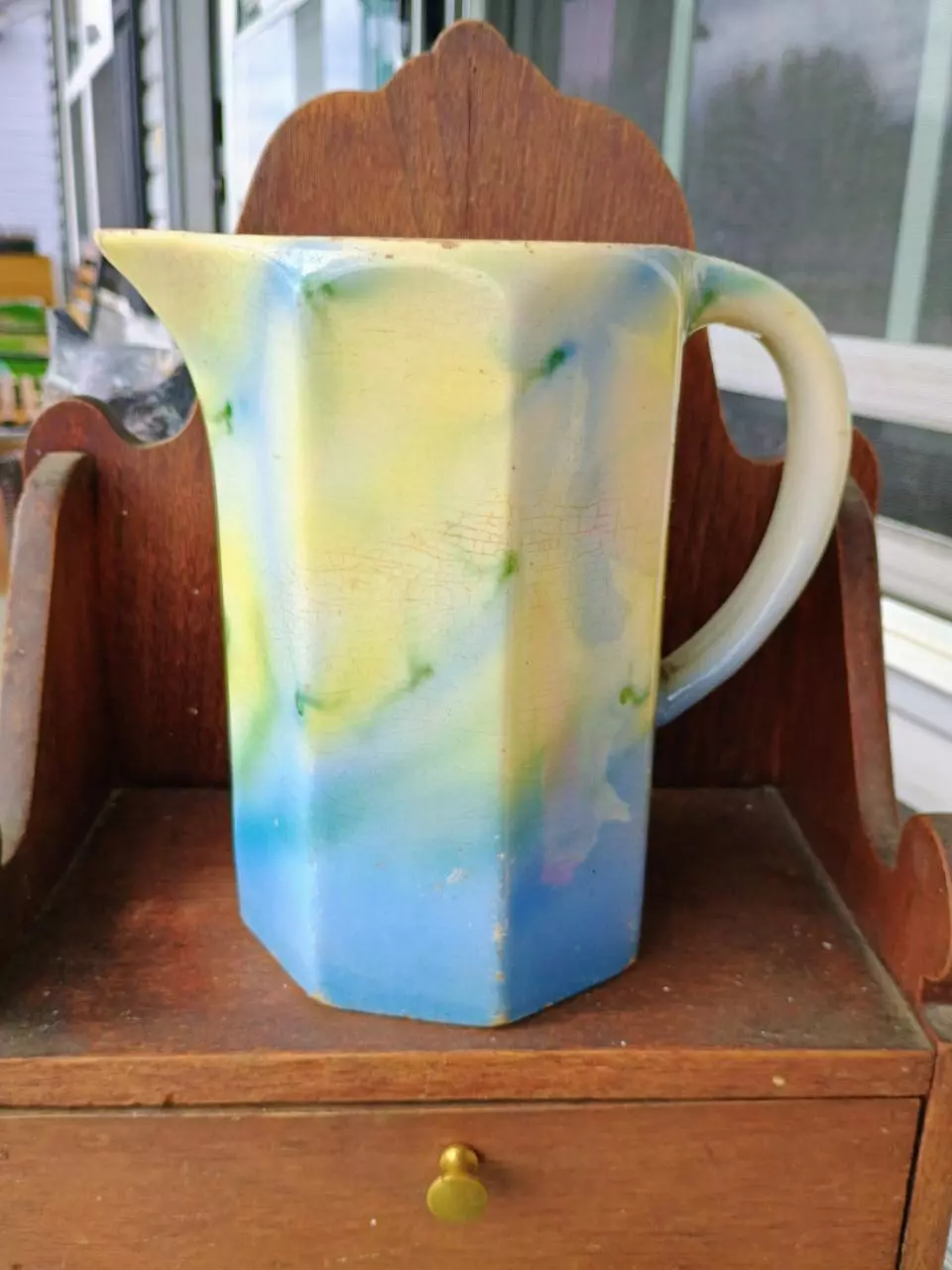 1800s Russian pottery (very crazed and chipped) thumbnail