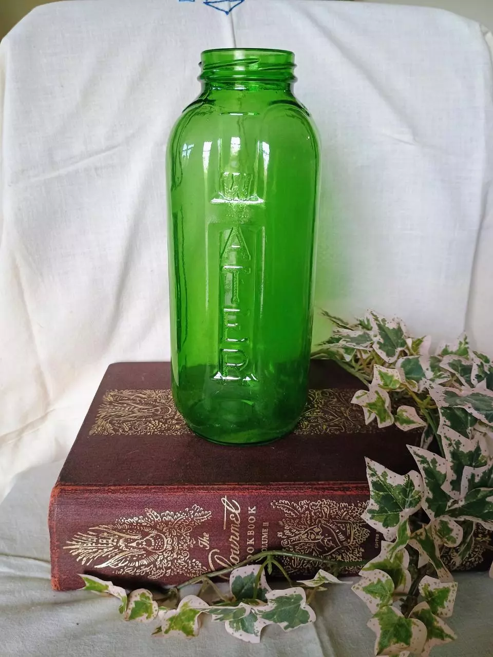 40oz green refrigerator glass thumbnail