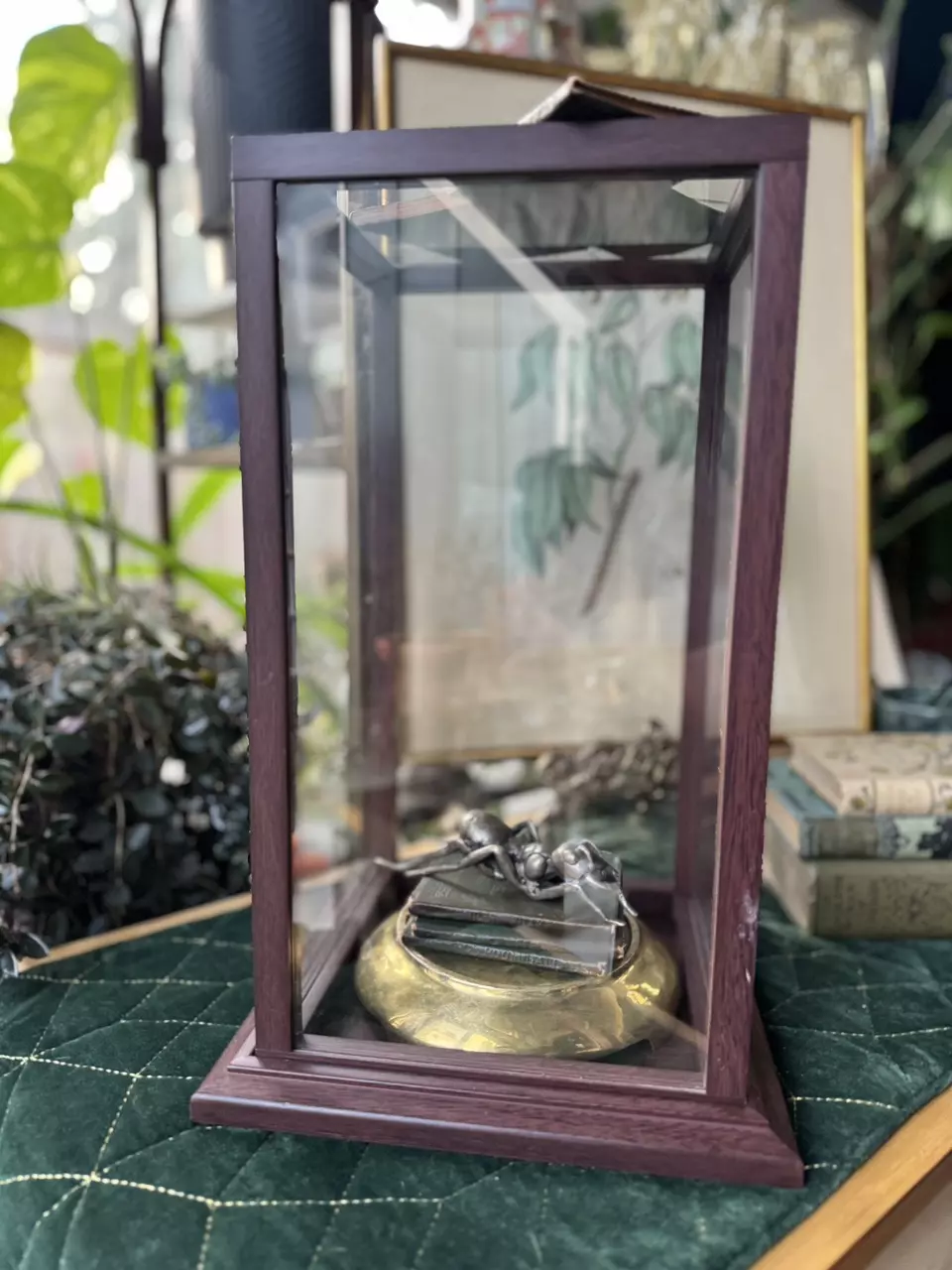 Mahogany and glass display case thumbnail