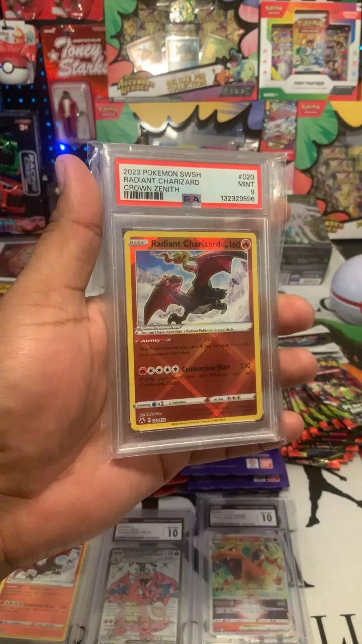 radiant Charizard PSA 9 thumbnail