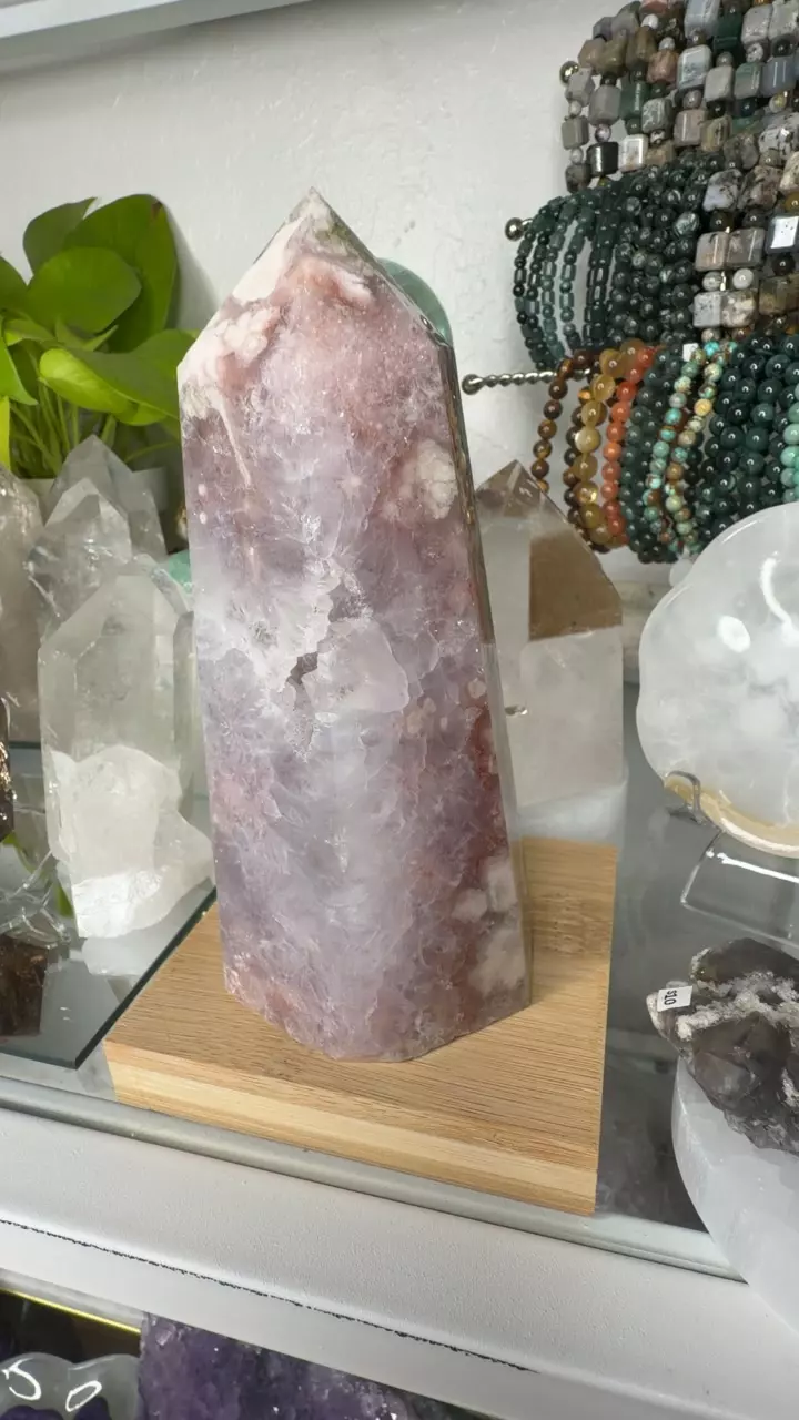 pink amethyst x flower agate 300A thumbnail