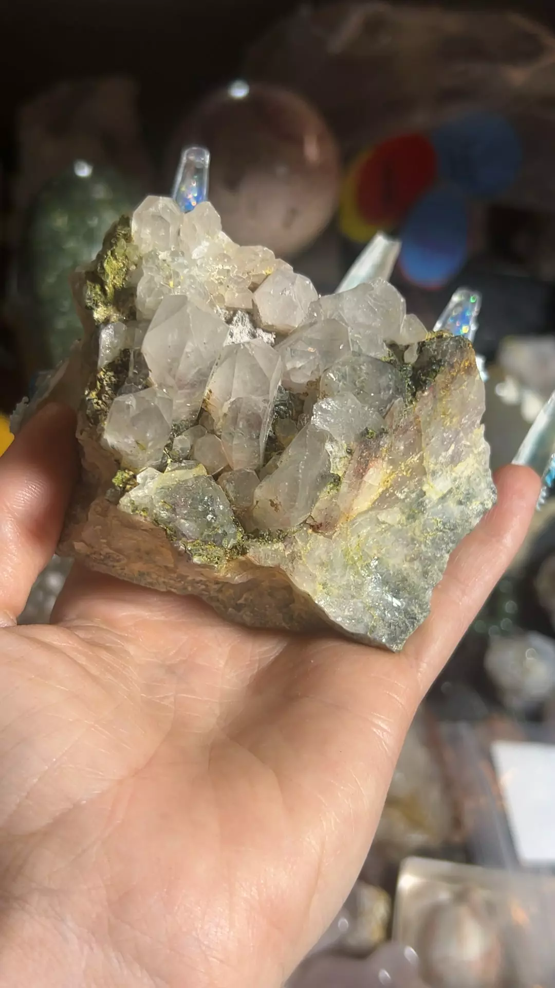 Epidote Included Amethyst from Inner Mongolia thumbnail