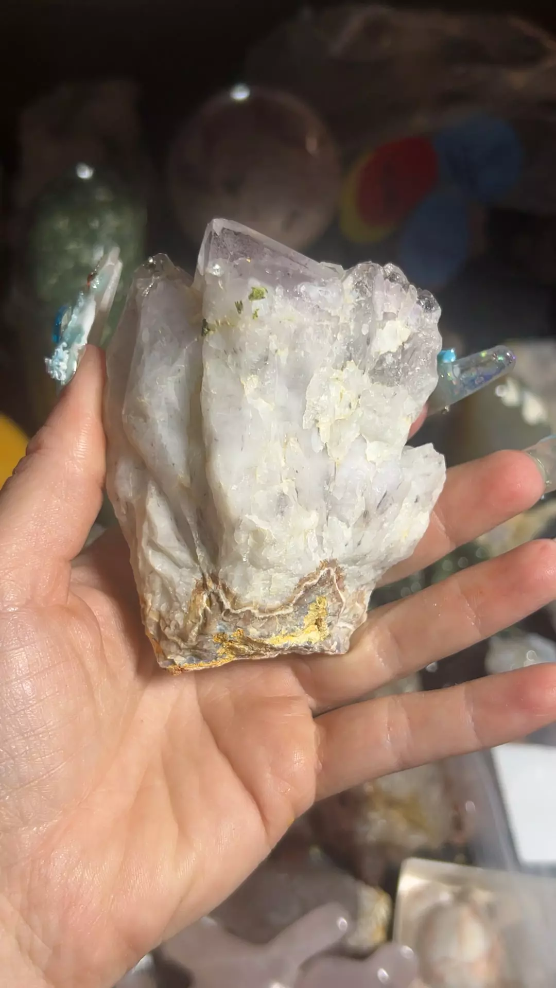 Epidote Included Amethyst from Inner Mongolia thumbnail