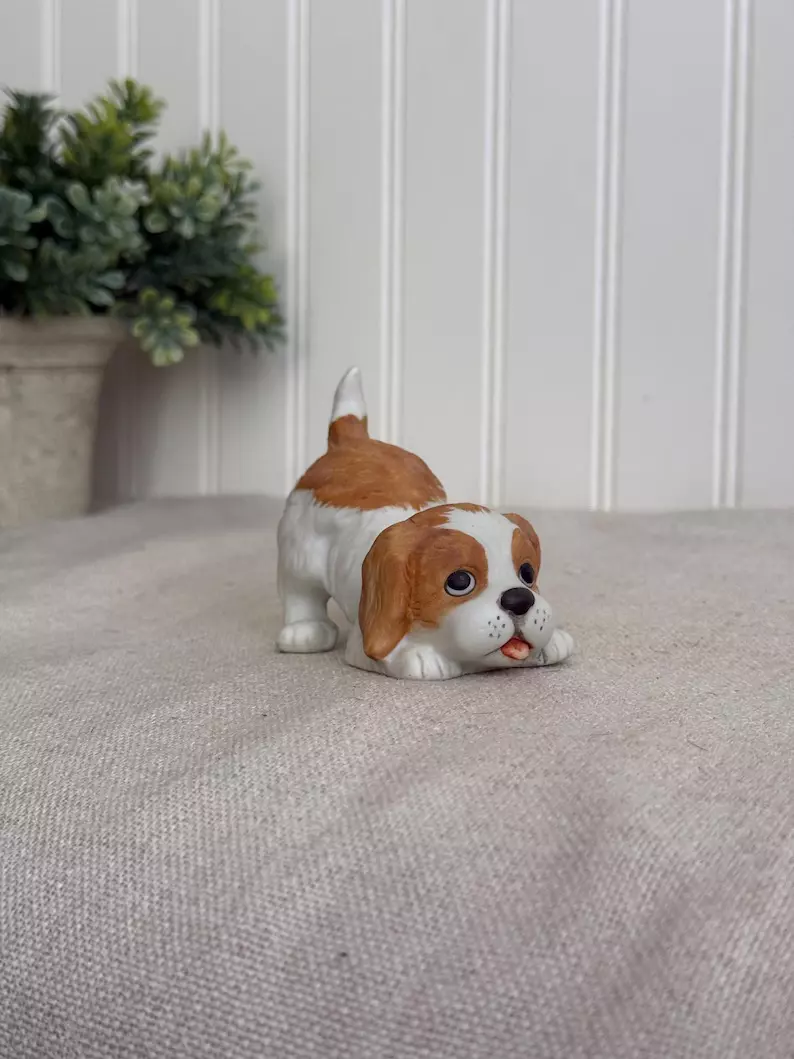 Vintage Puppy Figurine thumbnail