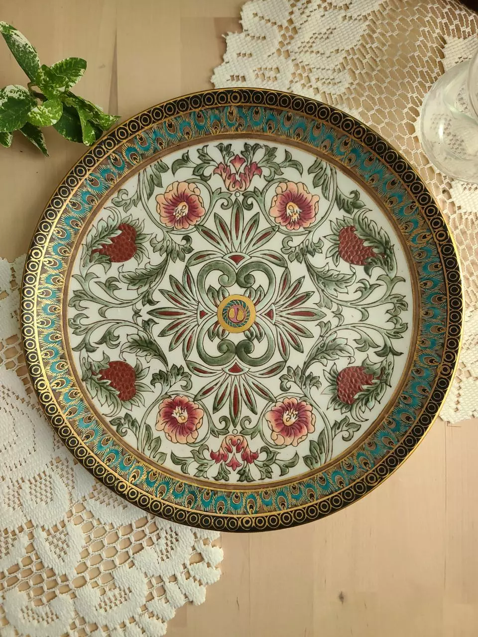 Vintage Floral Plate thumbnail