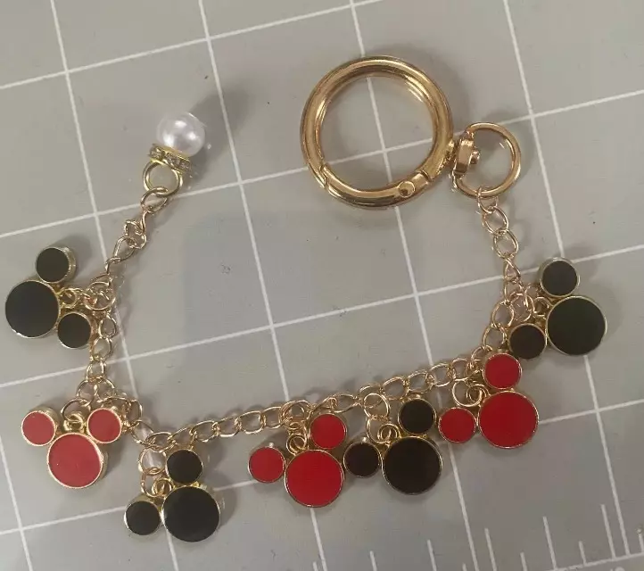 Black and Red Bag Charm thumbnail