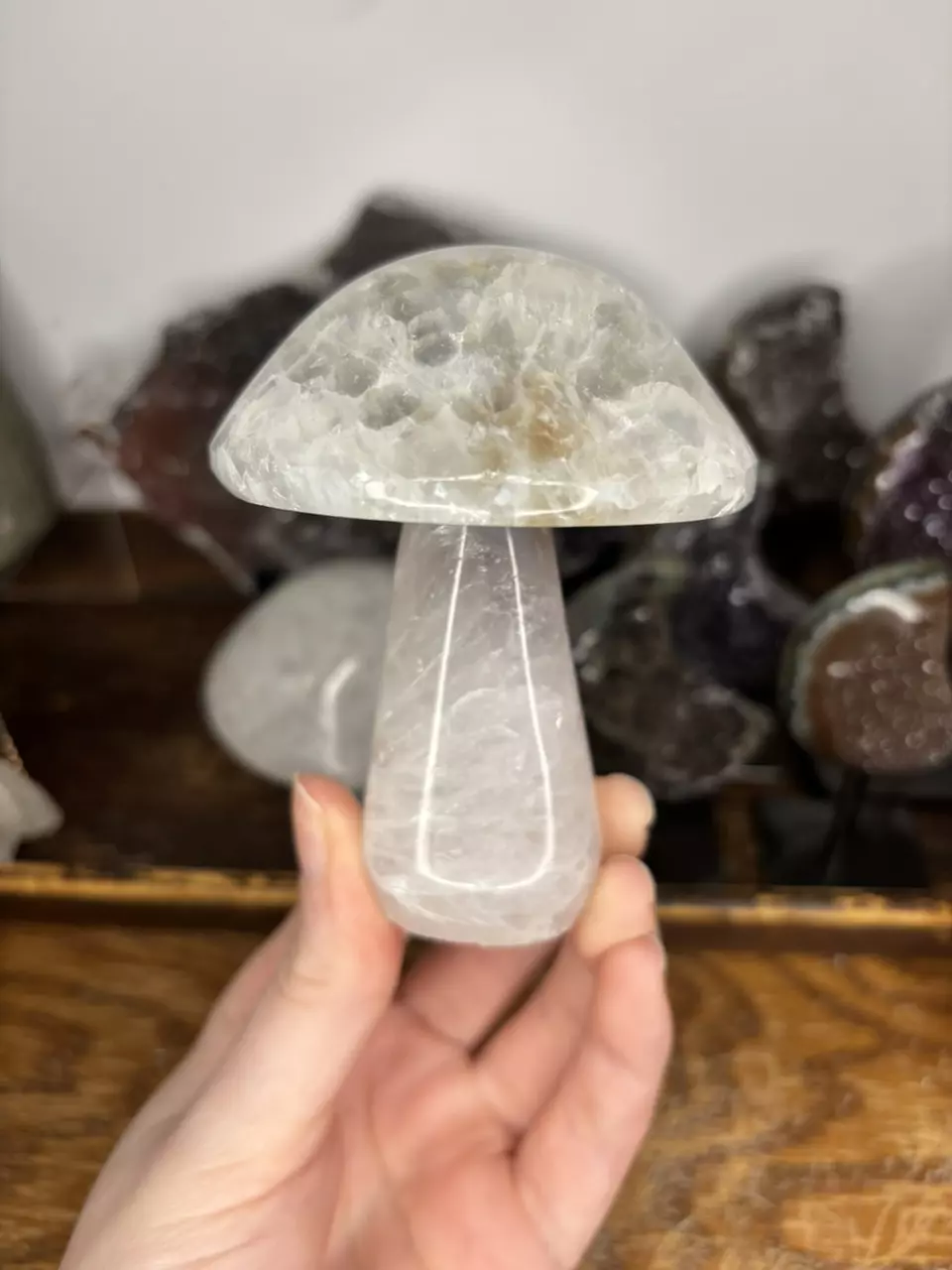 Agate Mushroom Hand Carved from Brazil 38 thumbnail