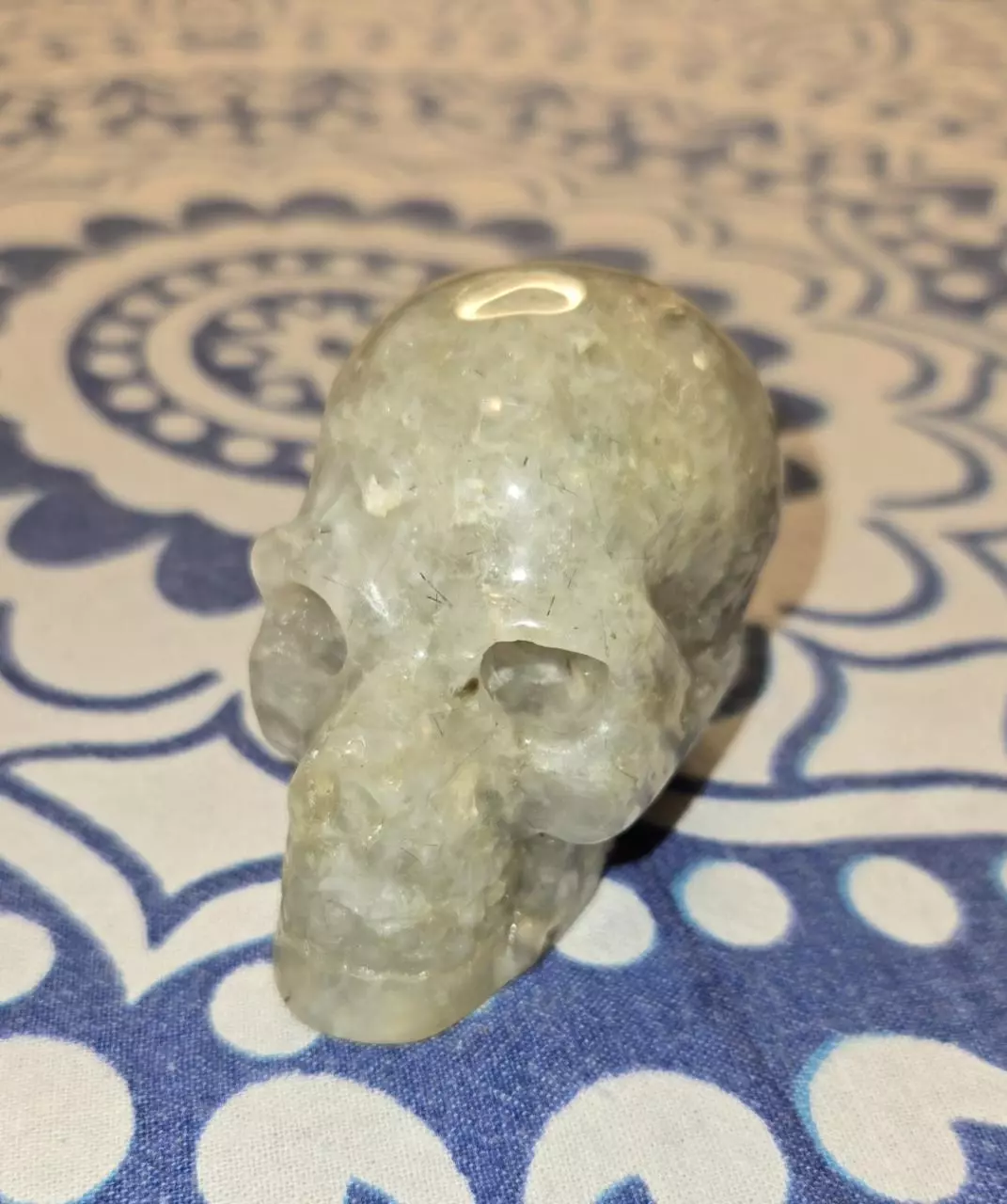 Prehnite Skull thumbnail