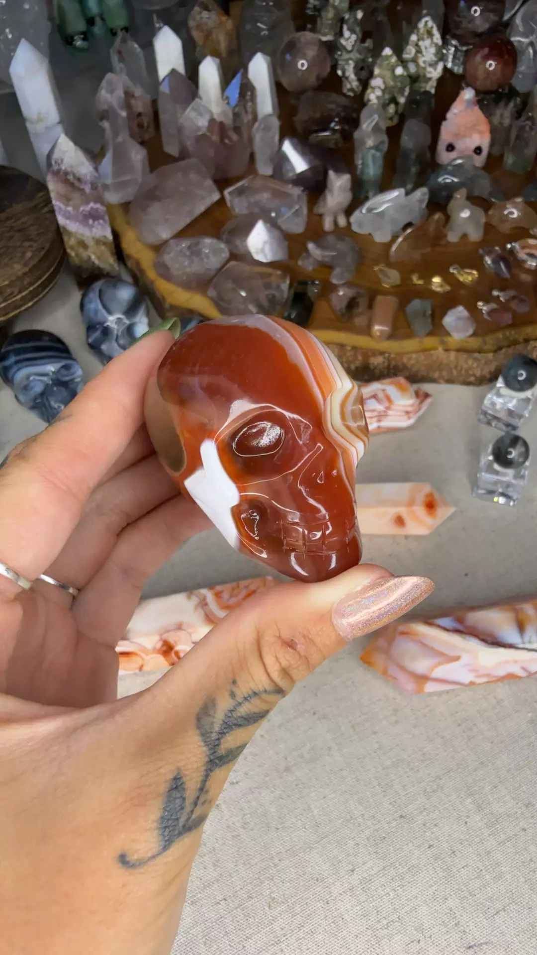 Sardonyx skull 32a thumbnail