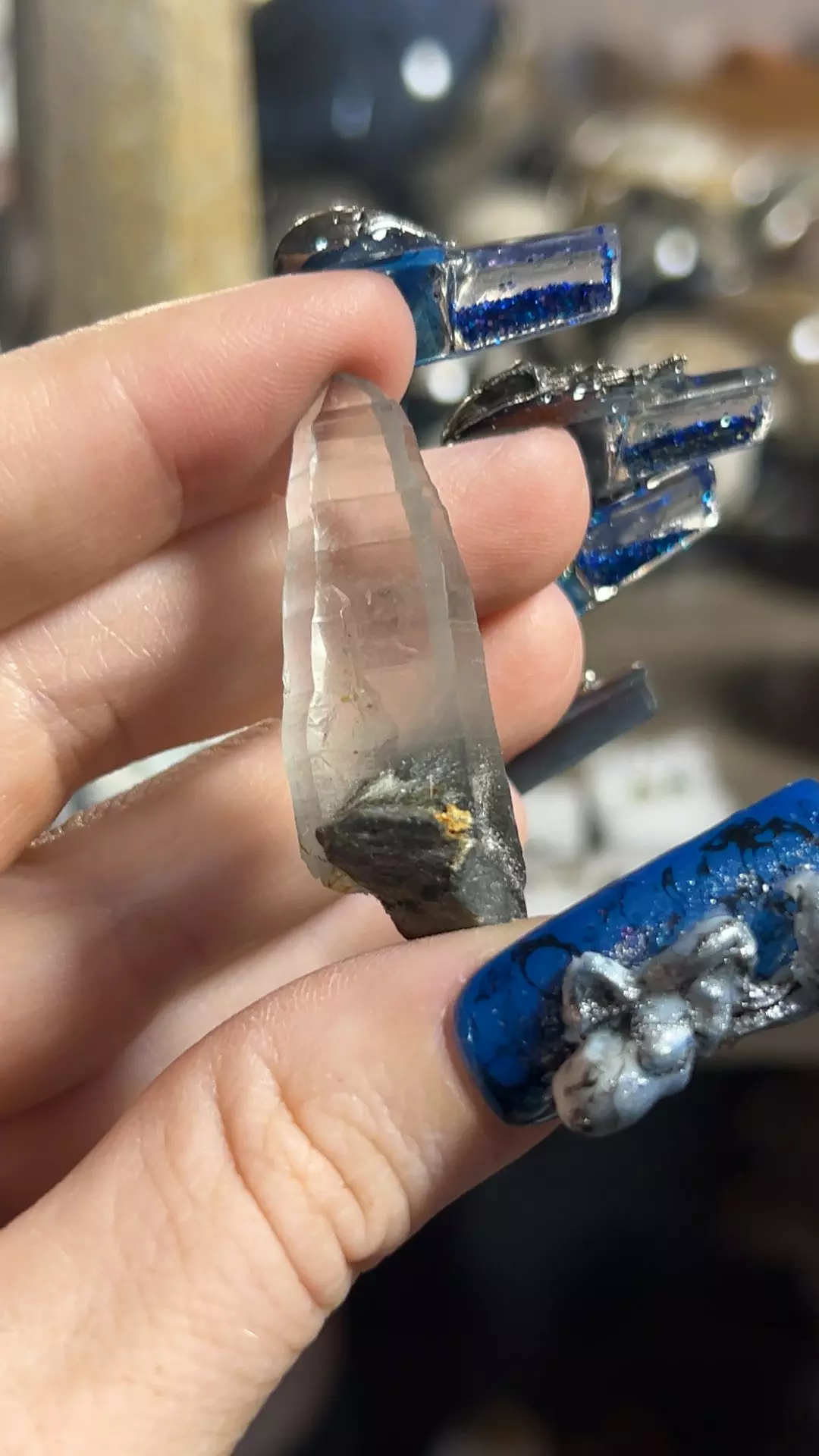 dravite included quartz thumbnail