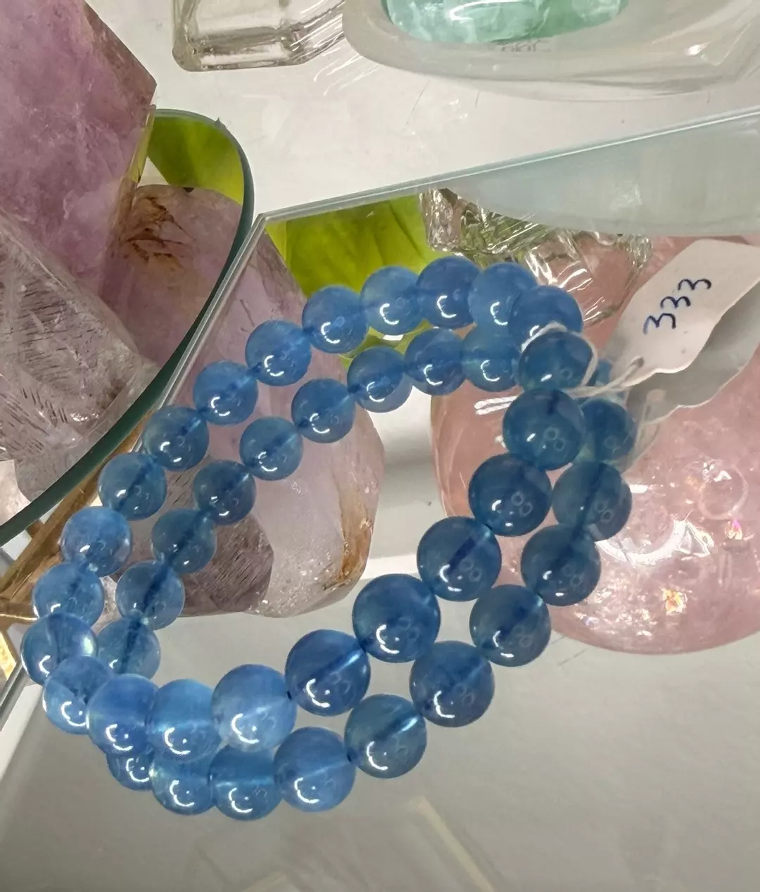 AAA Aquamarine 9mm Bracelet $333 thumbnail