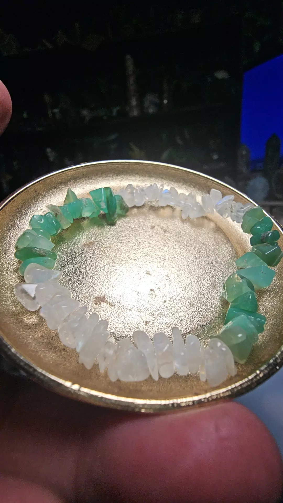 Moonstone and Chrysoprase bracelet thumbnail