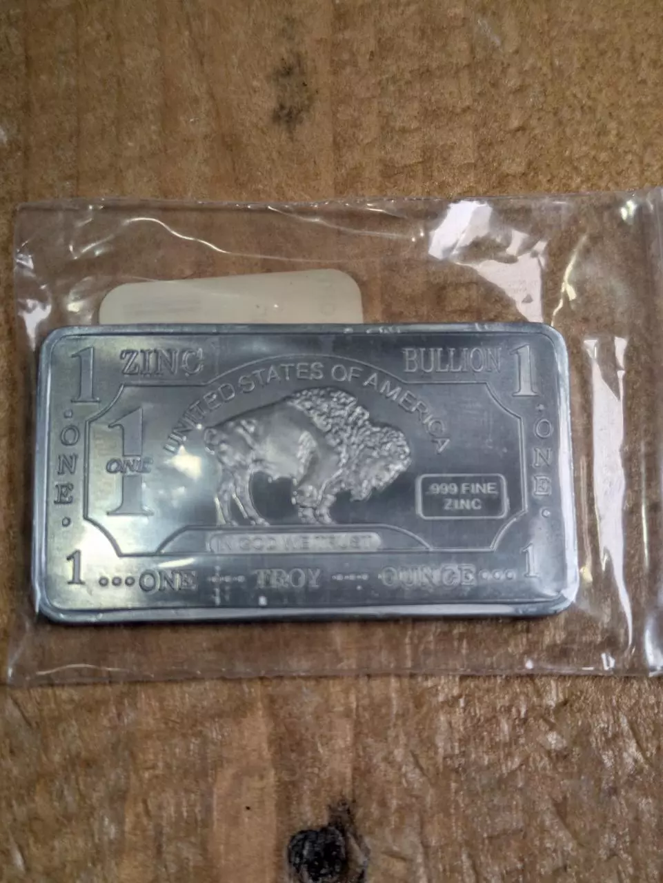 (1) Buffalo 1 Ozt Zinc Bar thumbnail