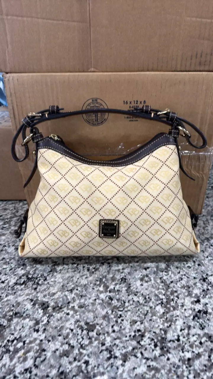 Dooney & Bourke Cream HOBO thumbnail