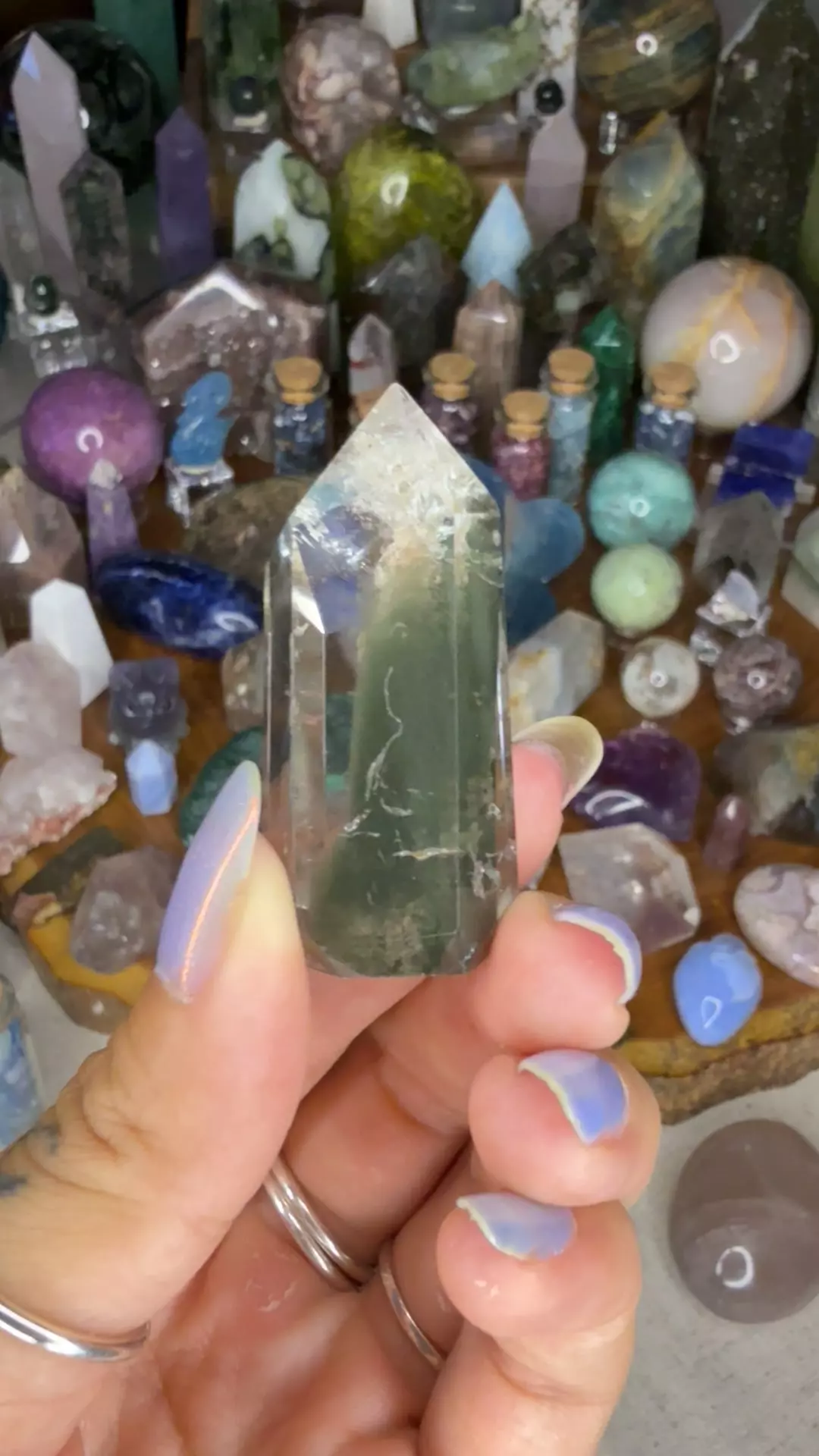 ❗️SALE | Green chlorite pink garden tower 46 thumbnail