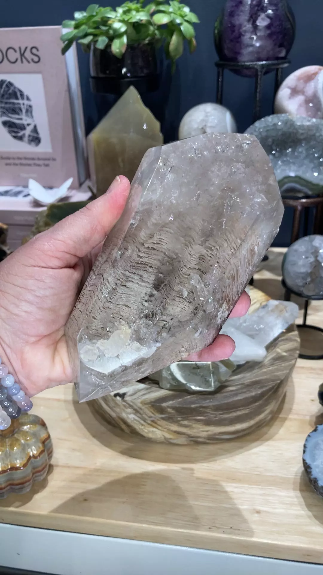 1000 layer garden quartz point named Petal thumbnail