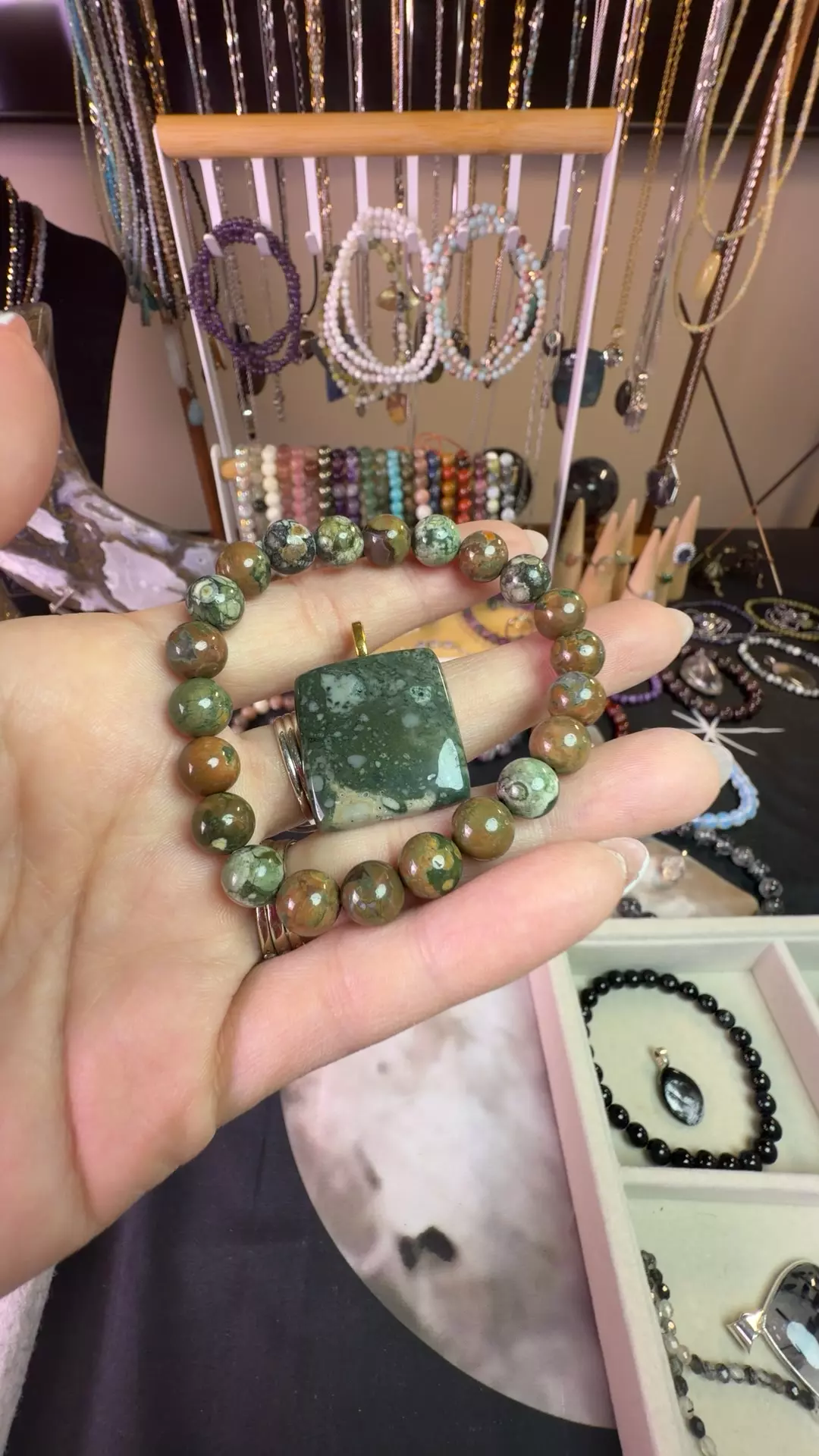 rainforest jasper set $18 thumbnail