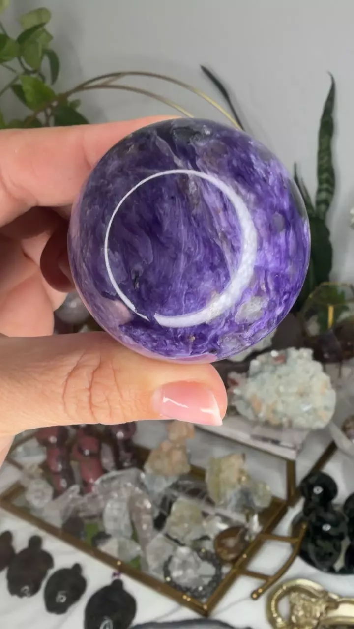 AA Charoite Sphere $228 thumbnail
