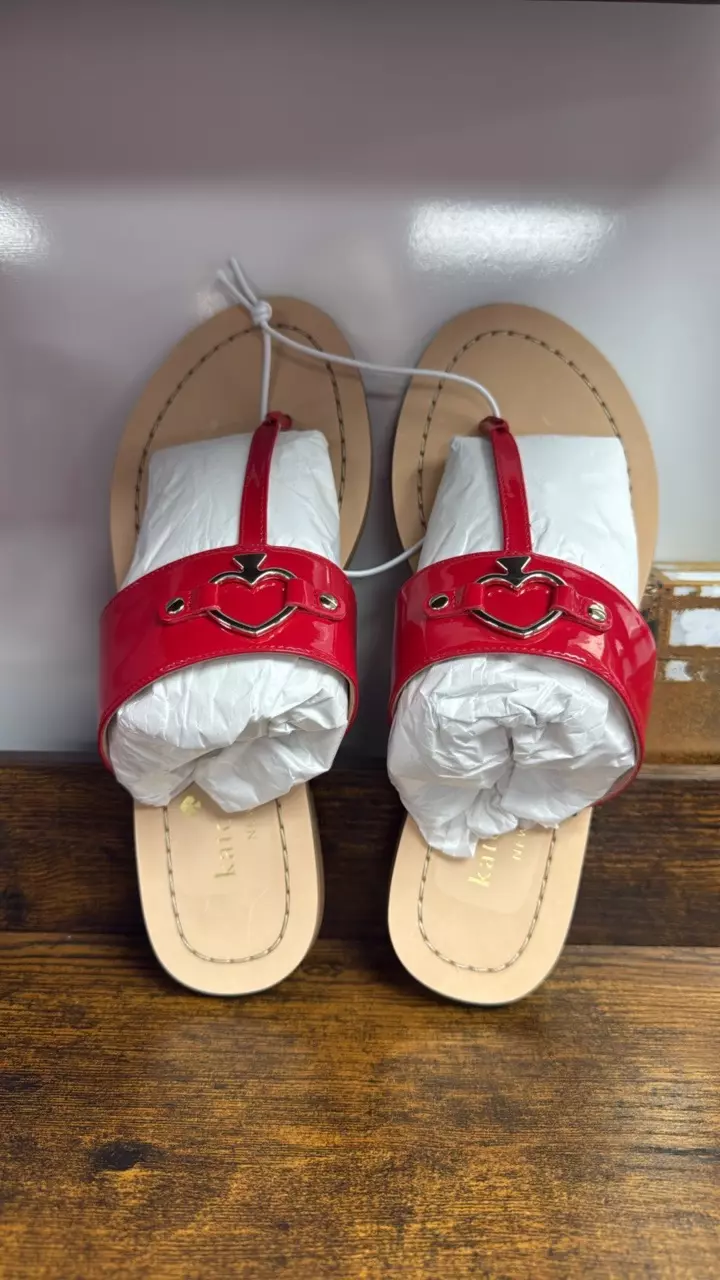 Kate Spade Red Cassia Slides thumbnail