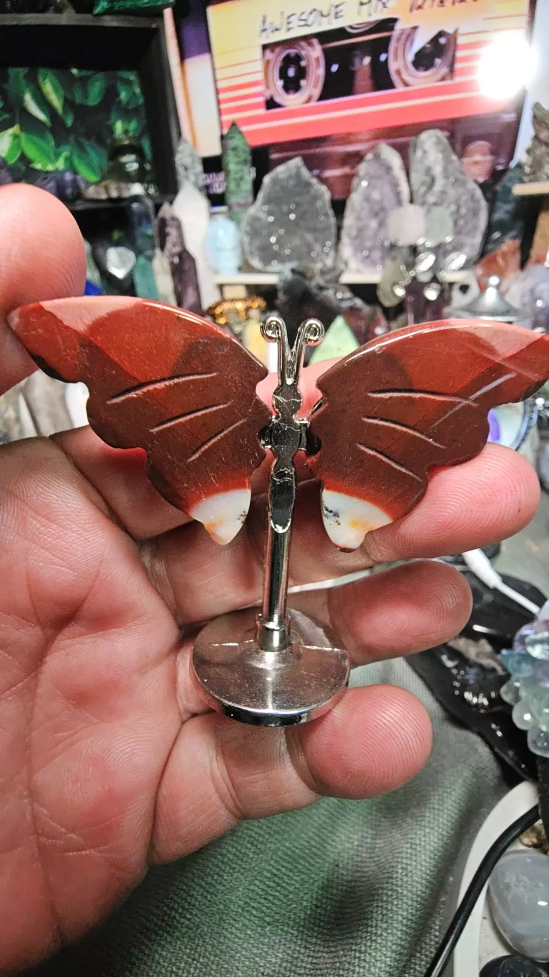 Mookaite Jasper Butterfly On stand thumbnail