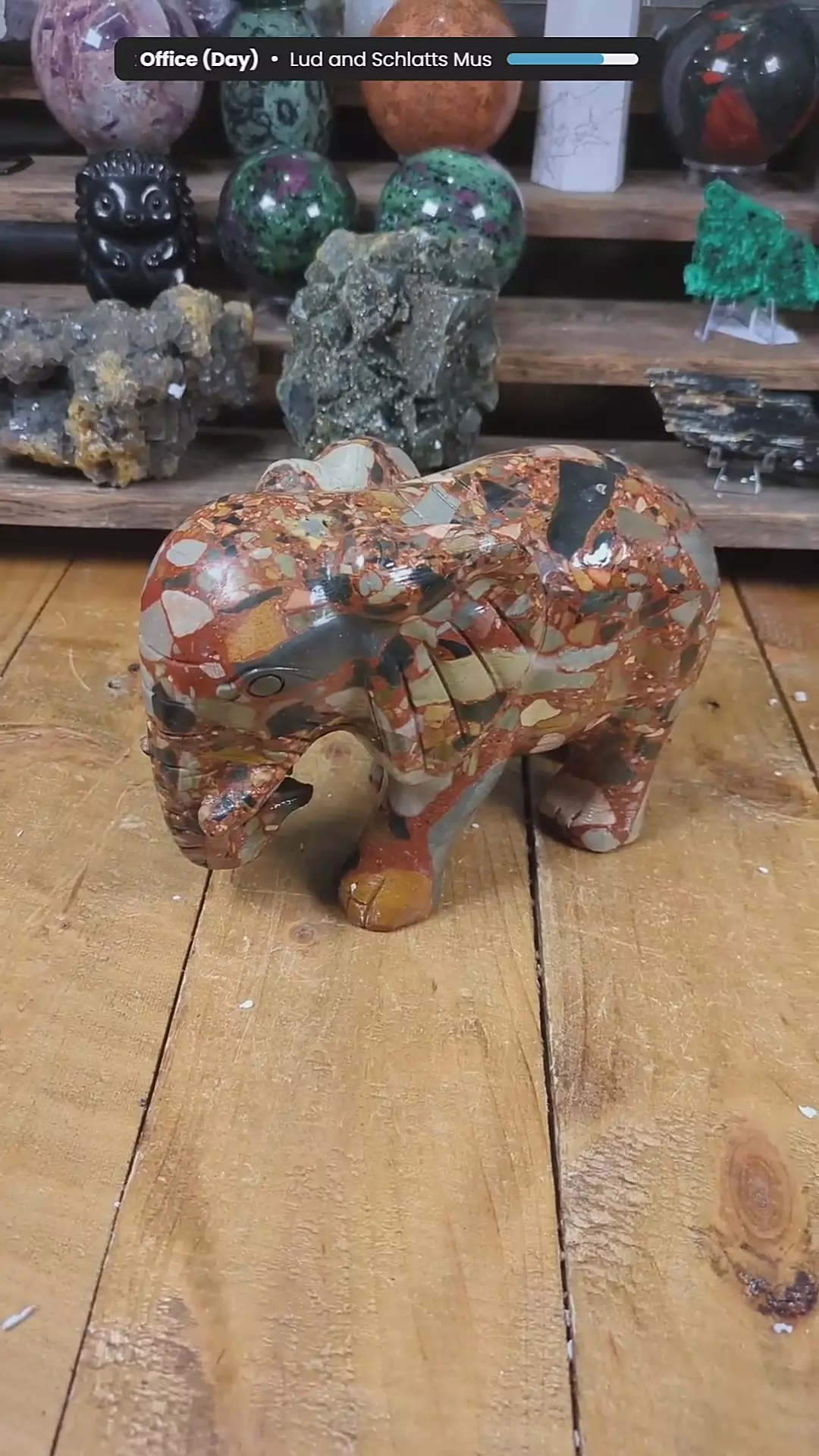 Brecciated Limestone Elephant ~6.7 Pounds thumbnail