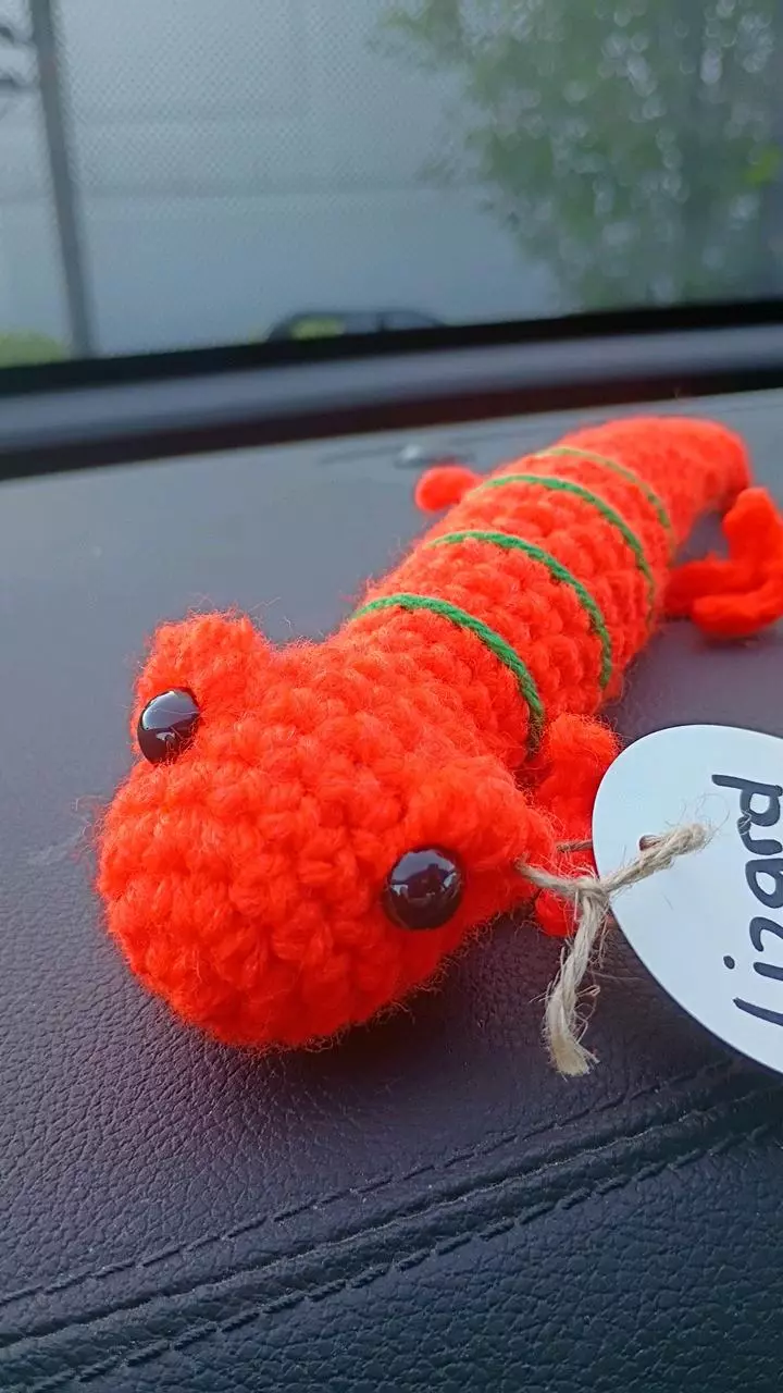 neon orange lizard thumbnail