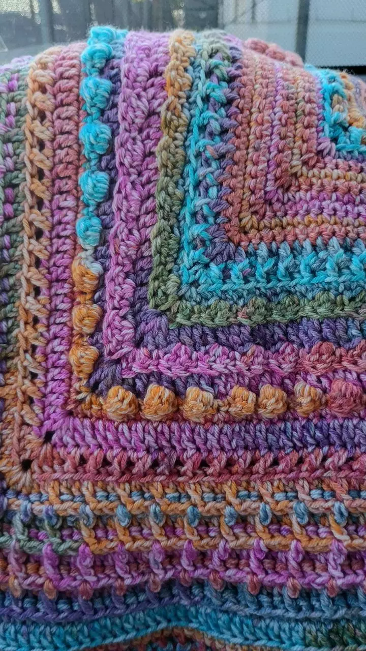Handmade crochet blanket thumbnail