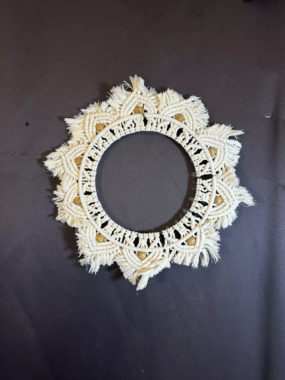  Beige with bead wreath lg thumbnail