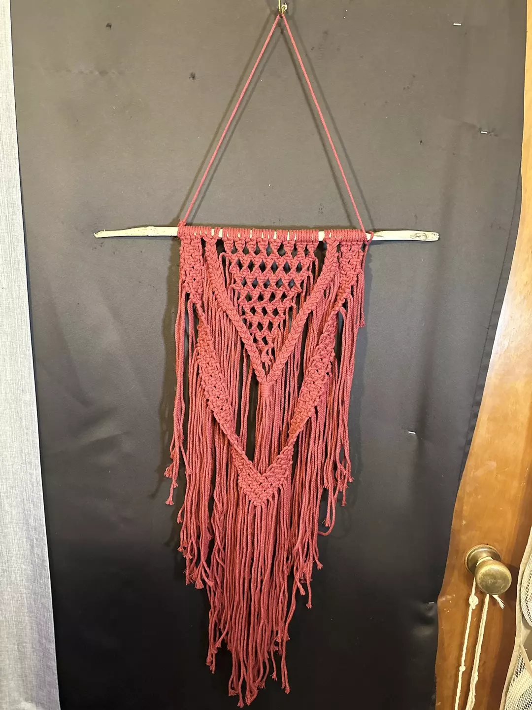  Maroon twisted wall decor thumbnail